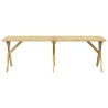 Table de jardin 220x73x70 cm Bois de pin imprégné 
