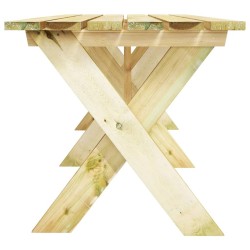 Table de jardin 220x73x70 cm Bois de pin imprégné 