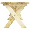 Table de jardin 220x73x70 cm Bois de pin imprégné 