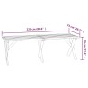 Table de jardin 220x73x70 cm Bois de pin imprégné 