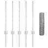 Poteaux de clôture 5 pcs U-Channel 60 cm Acier galvanisé 