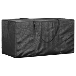 Sac de rangement pour sapin de Noël noir 150x75x75 cm PE 