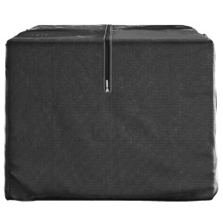 Sac de rangement pour sapin de Noël noir 150x75x75 cm PE 