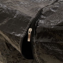 Sac de rangement pour sapin de Noël noir 150x75x75 cm PE 