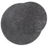 Tapis HUARTE à poils courts doux et lavable anthracite Ø 100 cm 