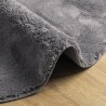 Tapis HUARTE à poils courts doux et lavable anthracite Ø 100 cm 