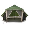 Tente familiale Tipi verte pour 10 personnes, imperméable 