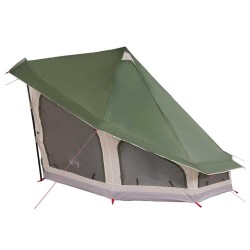 Tente familiale Tipi verte pour 10 personnes, imperméable 