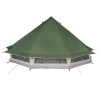 Tente familiale Tipi verte pour 10 personnes, imperméable 