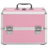 Mallette à maquillage 22x30x21 cm Rose Aluminium  