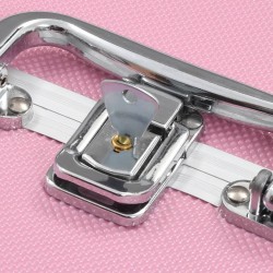 Mallette à maquillage 22x30x21 cm Rose Aluminium  