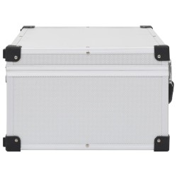 Étui de CD pour 60 CD Aluminium ABS Argenté 