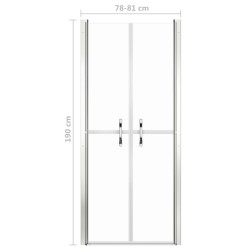 Porte de douche ESG transparent 81x190 cm 