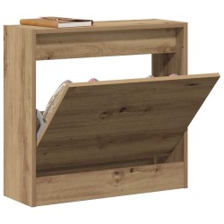Meuble à chaussures Chêne artisan 60x21x57 cm Bois d'ingénierie 
