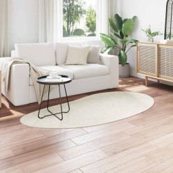 Tapis Crème 100 x 200 cm Polypropylène doux 