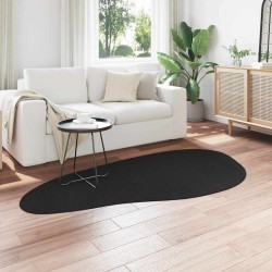 Tapis Noir 100 x 200 cm Polyester 