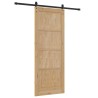 Porte coulissante avec quincaillerie 83x211 cm Bois massif Pin 