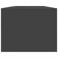 brasero avec rangement pour bûches Noir 160x45x35 cm Acier 