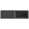 brasero avec rangement pour bûches Noir 160x45x35 cm Acier 