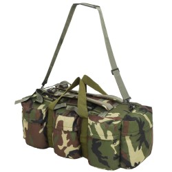 Sac de sport en style militaire 3-en-1 45 L Camouflage 