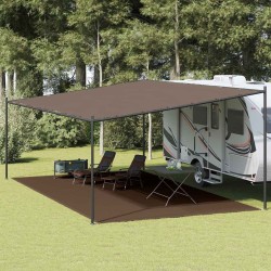 Tapis de tente 400x800 cm Marron PEHD 