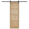 Porte coulissante avec kit matériel 73,5x211 cm en pin massif 