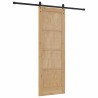 Porte coulissante avec kit matériel 73,5x211 cm en pin massif 