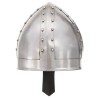 Casque de chevalier médiéval antique pour GN Argenté Acier 