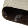 Tapis marron et blanc motif vache lavable antidérapant 