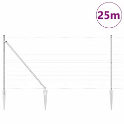 Clôture 1,2 x 25 m en acier galvanisé 