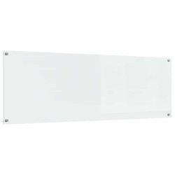 Bordure de cuisine transparente 120x40x0,6 cm en verre trempé 