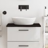 Comptoir de salle de bain marron foncé 60x60x2 cm bois traité 