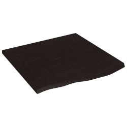 Comptoir de salle de bain marron foncé 60x60x2 cm bois traité 