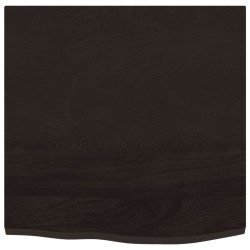Comptoir de salle de bain marron foncé 60x60x2 cm bois traité 