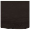 Comptoir de salle de bain marron foncé 60x60x2 cm bois traité 
