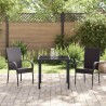 Ensemble de salle à manger pour jardin 3 pcs Marron Rotin PE 