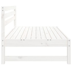 Canapés centraux de jardin 2pcs blanc 120x80 cm bois pin massif 
