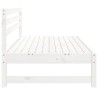 Canapés centraux de jardin 2pcs blanc 120x80 cm bois pin massif 