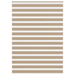 Store zèbre marron sable largeur du tissu 155,9cm polyester 