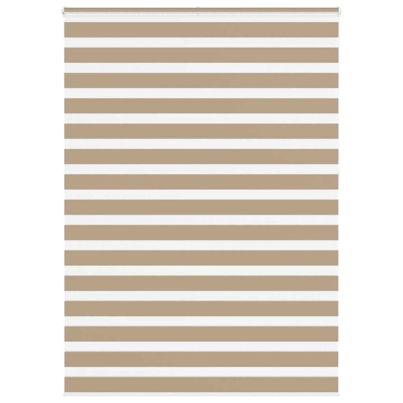 Store zèbre marron sable largeur du tissu 155,9cm polyester 