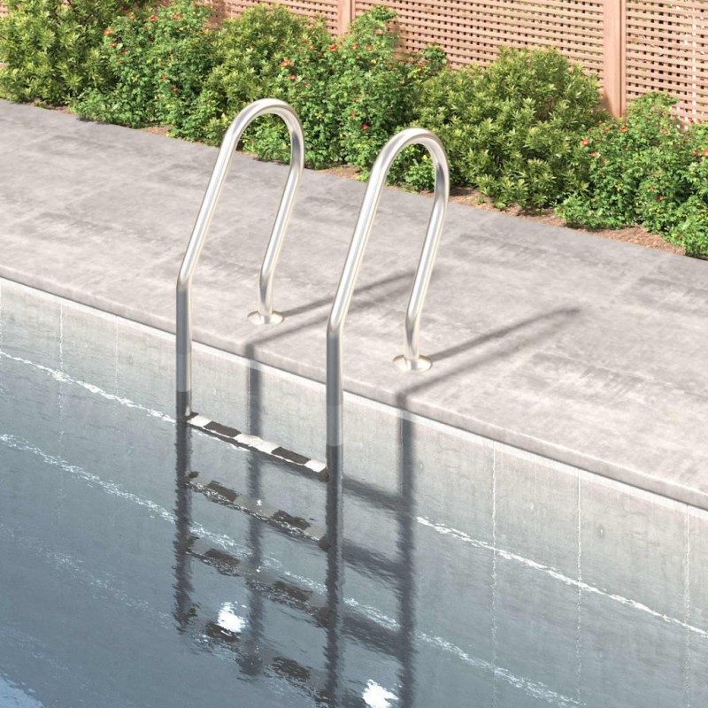 Échelle de piscine 54x38x184,5 cm acier inoxydable 304 