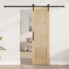 Porte coulissante avec quincaillerie 'ORKDAL'en bois de pin 
