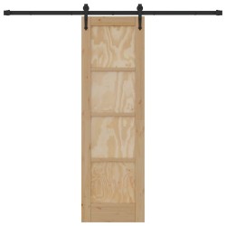 Porte coulissante avec quincaillerie 'ORKDAL'en bois de pin 
