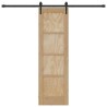Porte coulissante avec quincaillerie 'ORKDAL'en bois de pin 