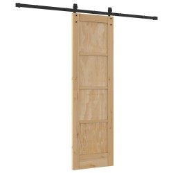 Porte coulissante avec quincaillerie 'ORKDAL'en bois de pin 