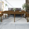 Table de jardin marron miel 203,5x100x76 cm bois massif de pin 