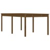 Table de jardin marron miel 203,5x100x76 cm bois massif de pin 