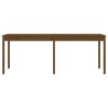 Table de jardin marron miel 203,5x100x76 cm bois massif de pin 