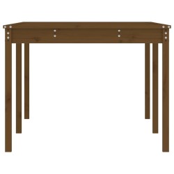 Table de jardin marron miel 203,5x100x76 cm bois massif de pin 