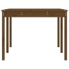 Table de jardin marron miel 203,5x100x76 cm bois massif de pin 